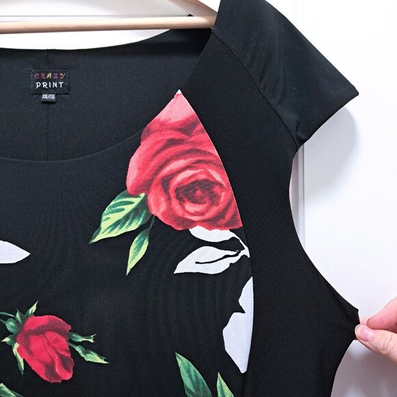 Crazy Print Dress Size XXL - Picture 3 of 9